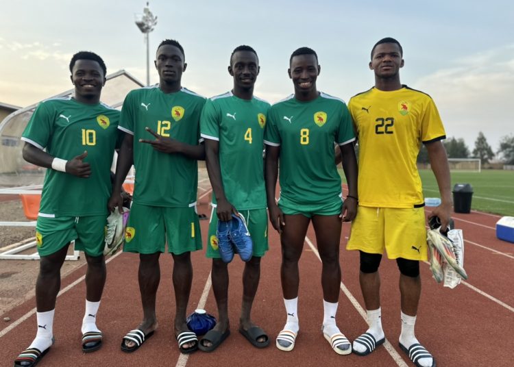 CHAN : Le Syli Local effectue sa première séance d’entraînement à Kampala